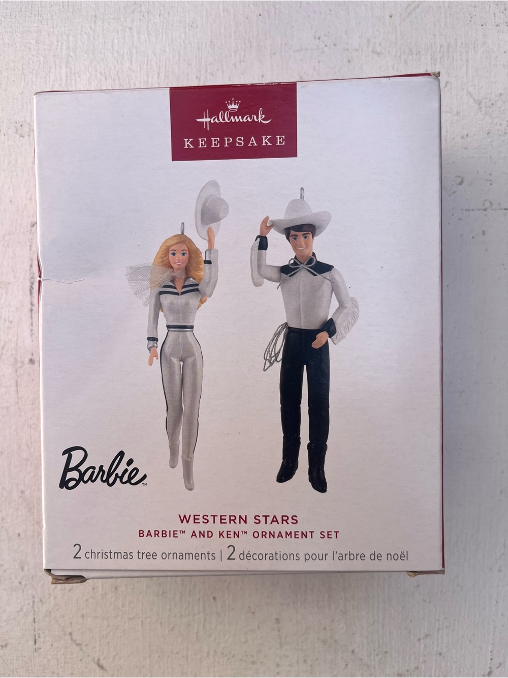 Hallmark Keepsake Barbie and Ken Western Stars Ornament Set